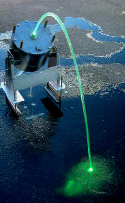 Submersible Fiber Optic Cable Inserted in Laminar Flow